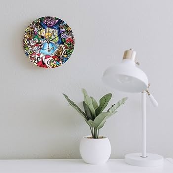 新品☆不思議の国のアリス 壁掛け時計 インテリア Amazon.co.jp: 不思議の国のアリス 掛け時計 木製壁掛け時計